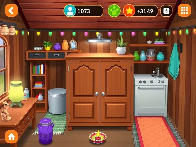 Homescapes Cozy Shelter gameplay screenshot